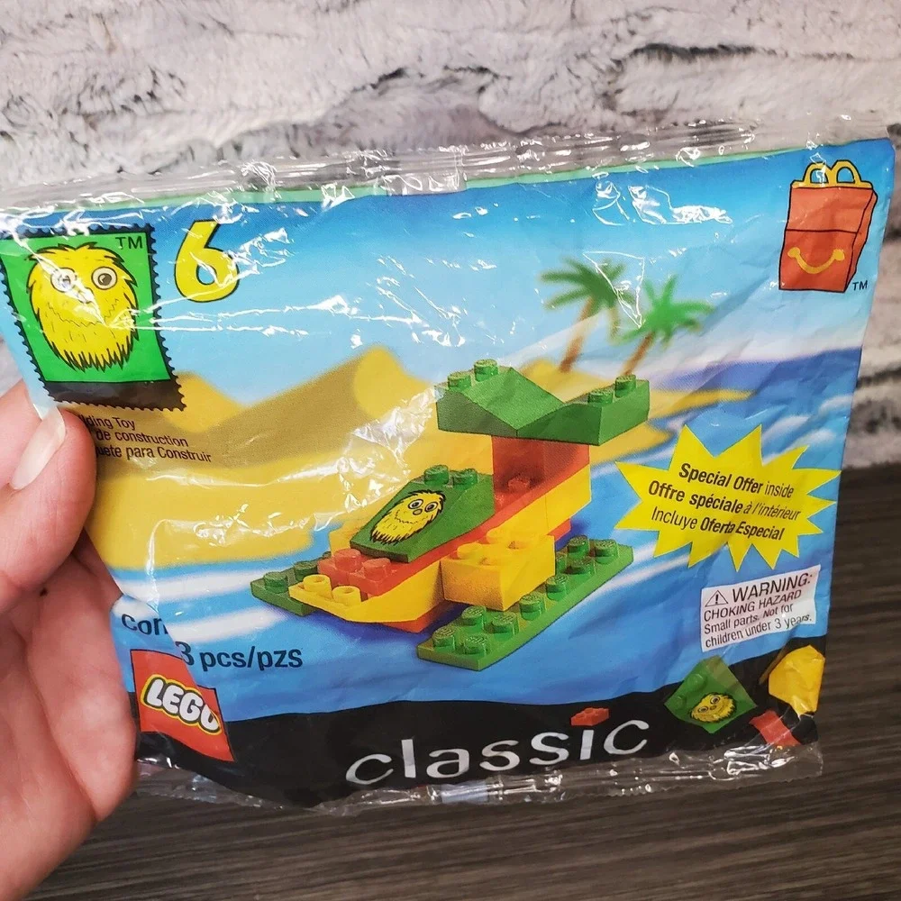 SEALED (3)  Vintage LEGO CLASSIC McDonald's Lego Race Car, Speed Boat Hovercraft